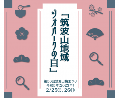 第50回筑波山梅まつり　特別イベント「筑波山地域ジオパークの日」を開催いたします！（２/25、26）に関するページ